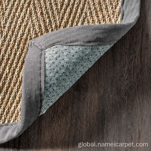 rectangle seagrass rug Seagrass woven carpets and rugs natural fiber Supplier